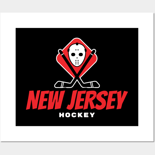 New Jersey devils hockey Wall Art by BVHstudio